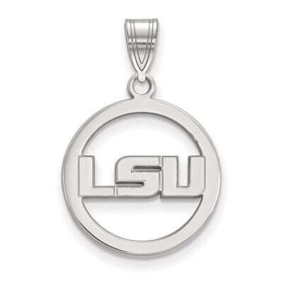 Louisiana State University Sm Pendant in Circle Sterling Silver SS027LSU, MPN: SS027LSU, 8867746883…
