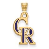 Colorado Rockies Small Enamel Pendant Gold-plated Silver GP013ROK, MPN: GP013ROK, 886774916217