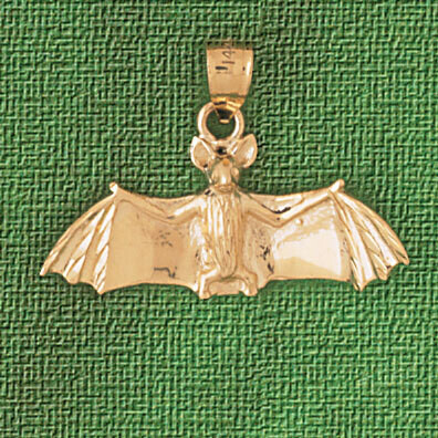 Dazzlers Jewelry Bat Pendant Necklace Charm Bracelet in Yellow, White or Rose Gold 2442, MPN: DZ-24…