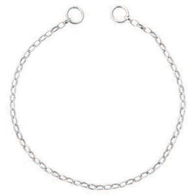 Nikki Lissoni Cable Chain Oval 3X2mm For Tags Silver-Plated 13cm 5.1 inch B1107S13, MPN: B1107S13, …