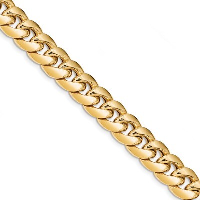 9 Inch 12.6mm Hollow ChainMiami Cuban 14k Gold BC164-9, MPN: BC164-9, 886774564401