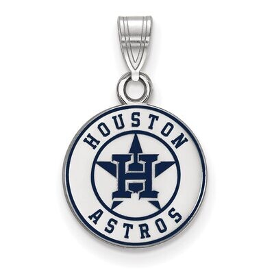 Houston Astros Small Enamel Pendant Sterling Silver SS010AST, MPN: SS010AST, 886774625881