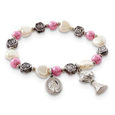 First Communion Rose Bracelet GM22981, MPN: GM22981, 886083554018