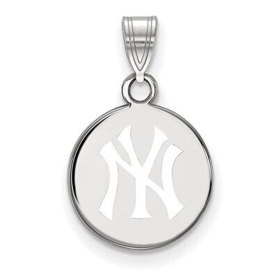 New York Yankees Small Enamel Disc Pendant Sterling Silver SS038YAN, MPN: SS038YAN, 886774630571