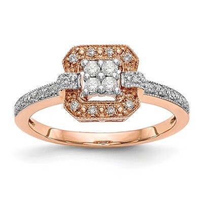 Complete Diamond Cluster Engagement Ring 14k Rose Gold RM2356E-020-RAA, MPN: RM2356E-020-RAA, RM235…