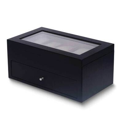 Black Wood 5 Sunglass and 10 Watch Storage Box GM24108BK, MPN: GM24108BK, 797140507468