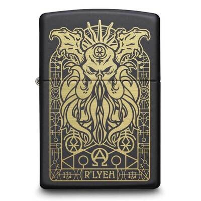Zippo Black Matte Cosmic Monster Design Lighter GM25781, MPN: GM25781, 191693112689