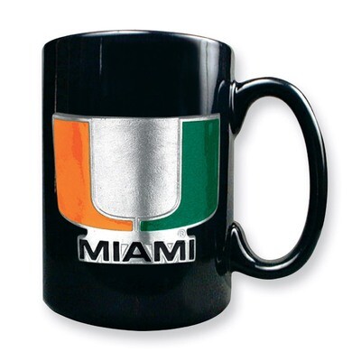 University of Miami 15oz Black Ceramic Mug GC1752, MPN: GC1752, 89006615005