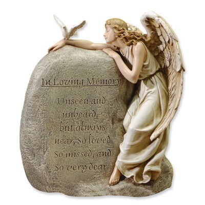 12.5In Memorial Angel with Rock GM5887, MPN: GM5887, 89945381870
