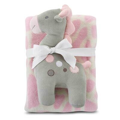 Pink Giraffe and Blanket Set GM23156, MPN: GM23156, 886083622632