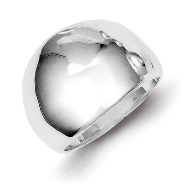 Cigar-band Ring Sterling Silver Polished QR499, MPN: QR499, 883957252407