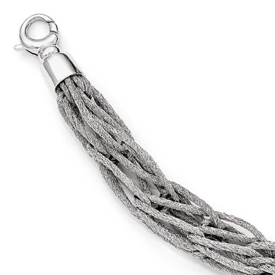 Leslie&#39;s Mesh Link Bracelet 8 Inch - Sterling Silver HB-QLF351-8, MPN: QLF351-8, 883957052243