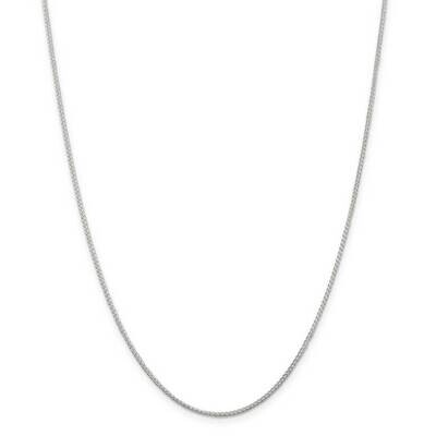 1.25mm Round Spiga Necklace Sterling Silver QSP030, MPN: QSP030, 191101783319