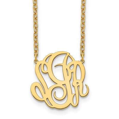 Monogram Necklace Gold-plated  XNA888GP, MPN: XNA888GP,