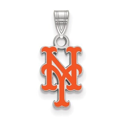 New York Mets Small Enamel Pendant Sterling Silver SS011MET, MPN: SS011MET, 886774626307