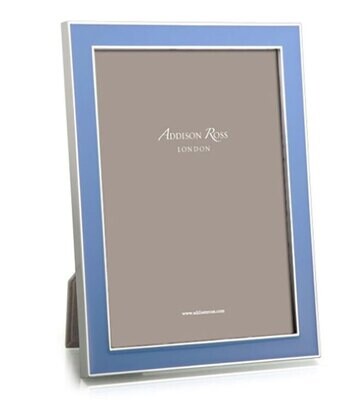 Addison Ross Periwinkle Blue Enamel Picture Frame 4 x 6 Inch Silver-plated FR1056, MPN: FR1056, UPC…