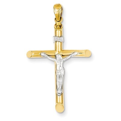 Hollow Crucifix Pendant 14k Two-Tone Gold K4326, MPN: K4326, 869786077923