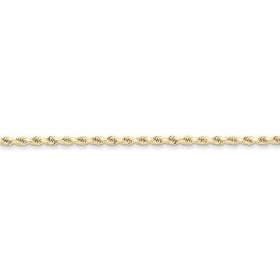 2.75mm Handmade Diamond-cut Rope Chain 22 Inch 10k Gold 10K021-22, MPN: 10K021-22, 886774399768