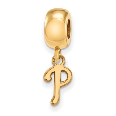 Philadelphia Phillies Bead Charm x-Small Dangle Gold-plated Silver GP013PHI, MPN: GP013PHI, 8867749…