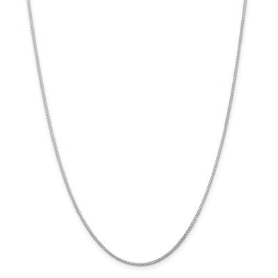 1.25mm Round Spiga Necklace 30 Inch Sterling Silver QSP030-30, MPN: QSP030-30, 886774118987
