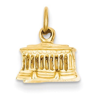 Lincoln Memorial Charm 14k Gold A0409/L, MPN: A0409/L, 883957852997