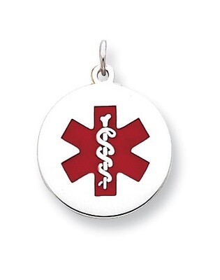 Medical Jewelry Pendant Sterling Silver XSM78, MPN: XSM78, 883957275062