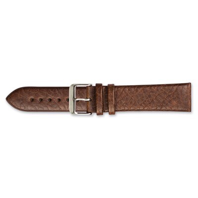 10mm Havana Italian Leather Buckle Watch Band Gold-tone BA20-10, MPN: BA20-10, 602269625545