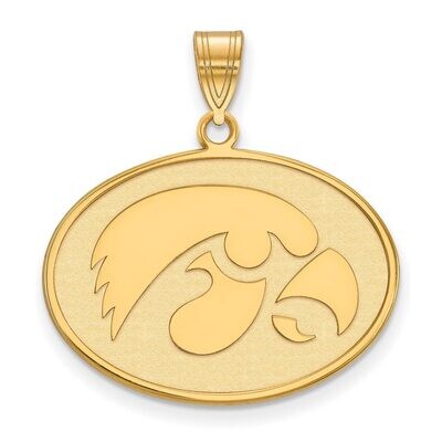 University of Iowa Large Pendant Gold-plated Silver GP046UIA, MPN: GP046UIA, 886774945330