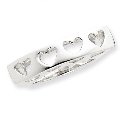 Heart Ring Sterling Silver QR1788-8
