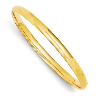 3/16 Oversize High Polished Hinged Bangle Bracelet 14k Gold HP3/16O, MPN: HP3/16O, 886774097404