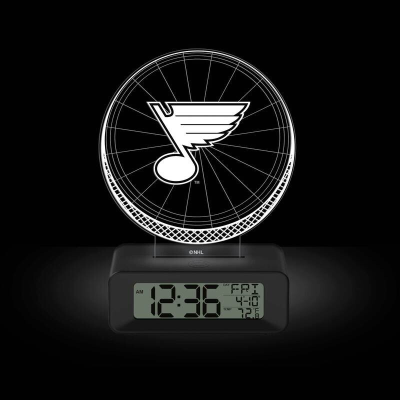 Game Time St. Louis Blues LED 3D Illusion Alarm Clock GM25318-STL