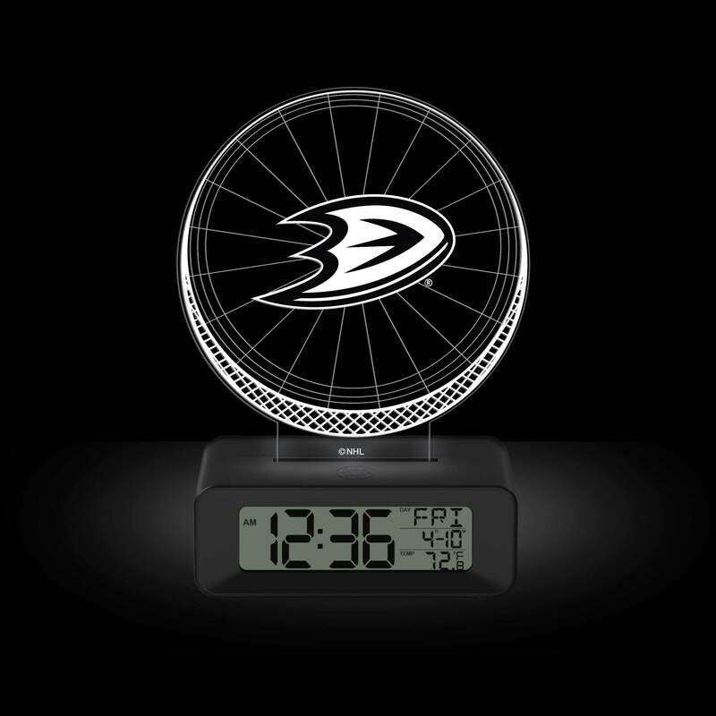 Game Time Anaheim Ducks LED 3D Illusion Alarm Clock GM25318-ANA
