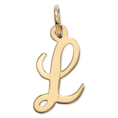 Initial L Charm 14k Gold Small Script YC658L, MPN: YC658L, 886774073316