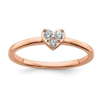 Diamond Promise Ring 14k Rose Gold RM6620E-014-RAA, MPN: RM6620E-014-RAA, 191101397929