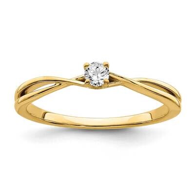 Diamond Promise Ring 14k Gold RM6619E-012-YAA, MPN: RM6619E-012-YAA, 191101398872