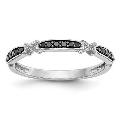 Black Diamond Band 14k White Gold RM3440B-BK-010-WAA, MPN: RM3440B-BK-010-WAA,