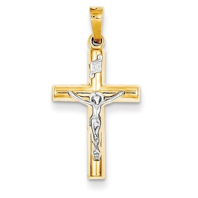 INRI Crucifix Pendant 14k Two-Tone Gold XR296, MPN: XR296, 883957475448