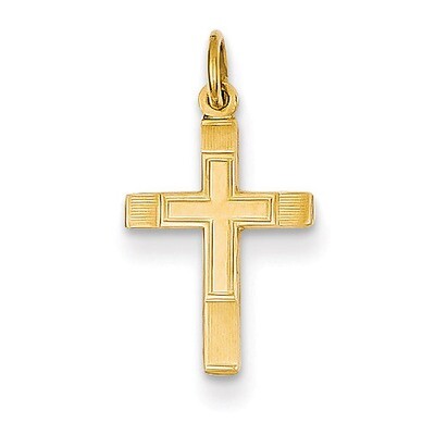 Small Cross Charm 14k Gold XR204, MPN: XR204, 886774619897