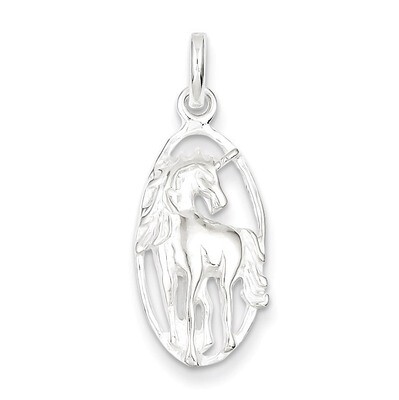 Unicorn in Frame Charm Sterling Silver QC4126, MPN: QC4126, 883957909714