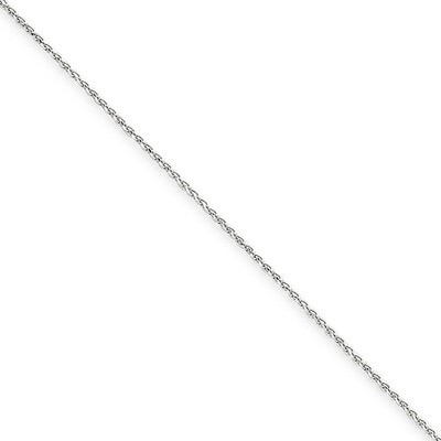 1.2mm Solid Diamond-cut Spiga Chain 9 Inch 14k White Gold PEN127-9, MPN: PEN127-9, 886774431123