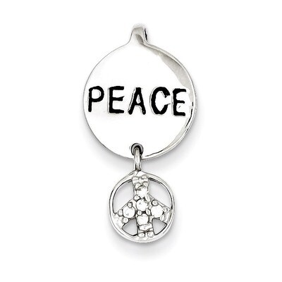 Peace Inspiration Pendant Sterling Silver Diamond QC7724, MPN: QC7724, 191101525940