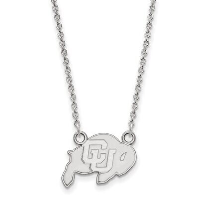 University of Colorado Small Pendant with Necklace Sterling Silver SS011UCO-18, MPN: SS011UCO-18, 8…