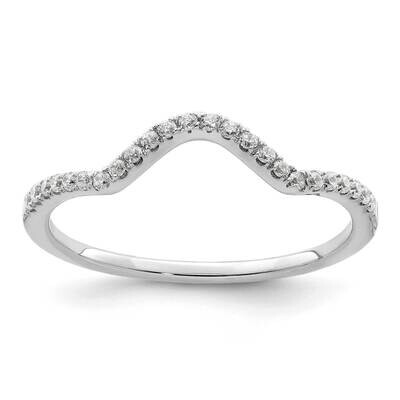 Lab Grown Diamond Si1/Si2, G H I, Contoured Wedding Band 10k White Gold RM5742B-016-0WLG, MPN: RM57…