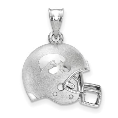 The University of Iowa 3D Football helmet with logo Pendant Sterling Silver SS505UIA, MPN: SS505UIA…