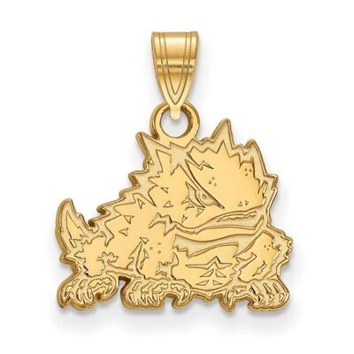 Texas Christian University Small Pendant 10k Yellow Gold 1Y017TCU, MPN: 1Y017TCU, 886774810898