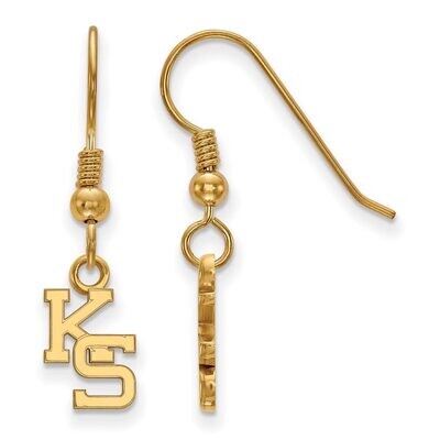 Kansas State University x-Small Dangle Earring Wire Gold-plated Silver GP048KSU, MPN: GP048KSU, 886…