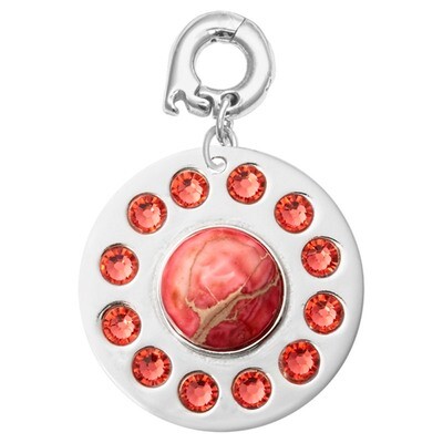 Nikki Lissoni Id Like To Give You Love &amp; Peace Charm Silver-Plated 25mm D1205SL, MPN: D1205SL, 8718…