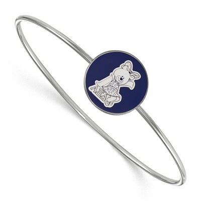 Alpha Xi Delta Enameled Slip-on Bangle Sterling Silver SS049AXD-6, MPN: SS049AXD-6, 191101100338