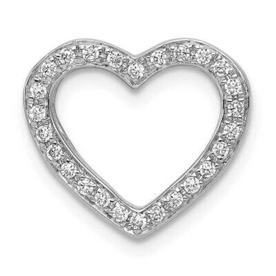 1/6Ct. Diamond Heart Chain Slide 14k White Gold PM4851-016-WA, MPN: PM4851-016-WA, 883957300375