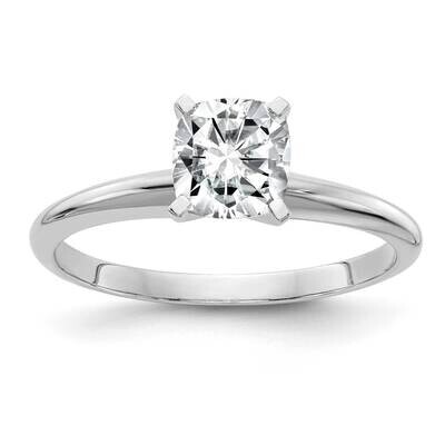 1ct. G H I True Light Cushion Moissanite Solitaire Ring 14k White Gold WGSH13C-12MT, MPN: WGSH13C-1…